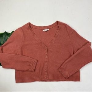 AMERICAN EAGLE | CROP | BOXY | V NECK | LIGHTWEIGHT | CARDIGAN